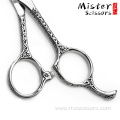 Damascus Pattern Hair Thinning Barber Scissors